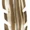 33" Gold Aluminum Bird Feather Sculpture with Black Marble Base